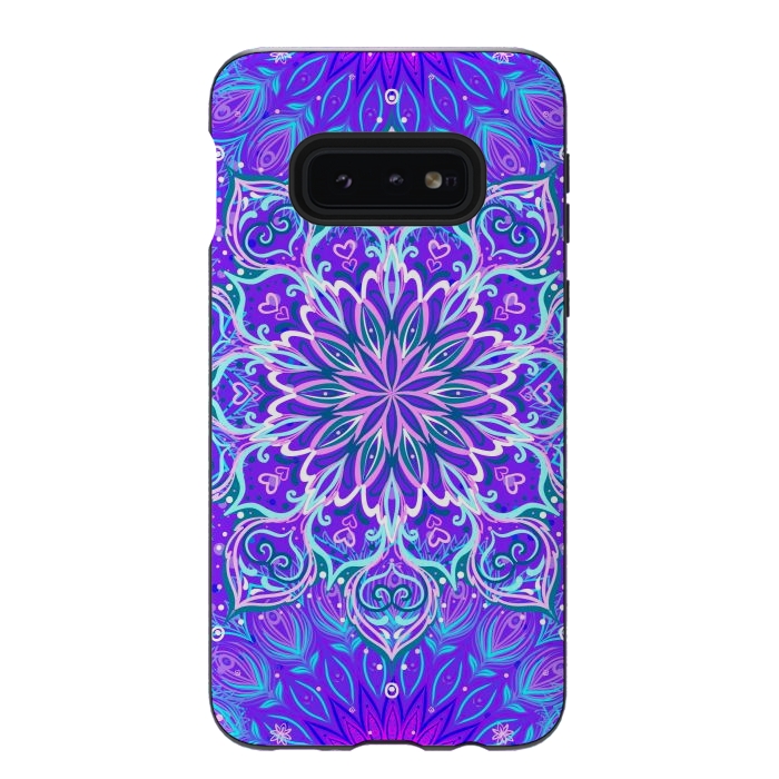 Galaxy S10e StrongFit Purple Mandalas For The Day by ArtsCase