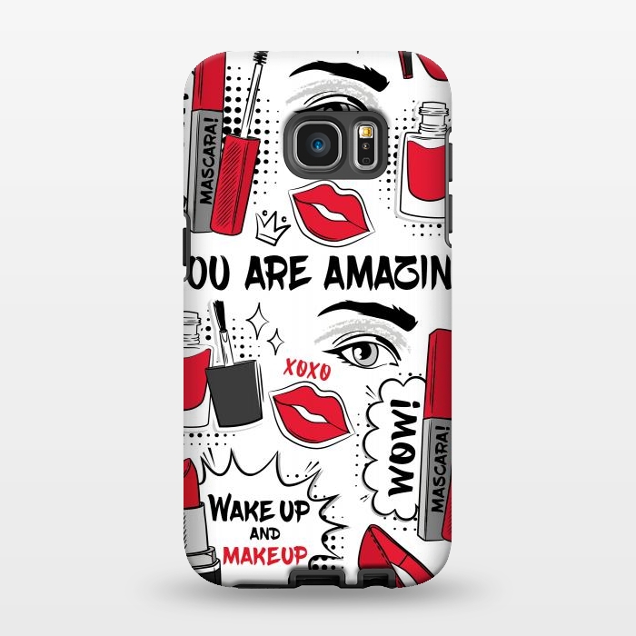 Galaxy S7 EDGE StrongFit Makeup For You by ArtsCase