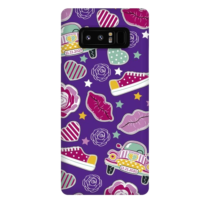 Galaxy Note 8 StrongFit Purple Hippie Style by ArtsCase