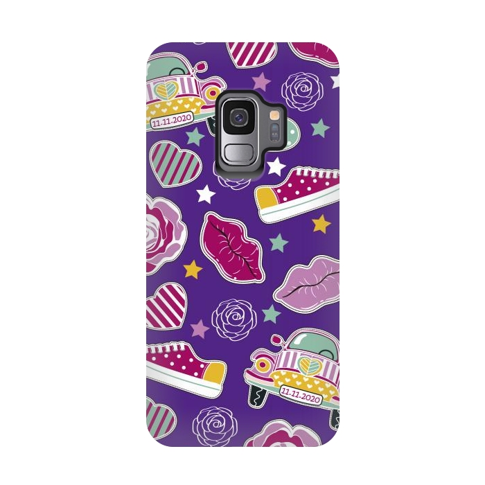 Galaxy S9 StrongFit Purple Hippie Style by ArtsCase