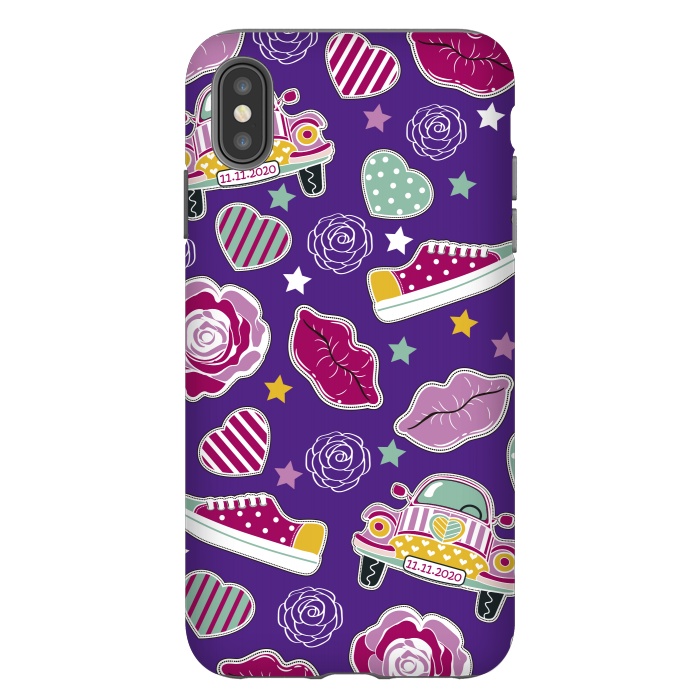 iPhone Xs Max StrongFit Purple Hippie Style by ArtsCase