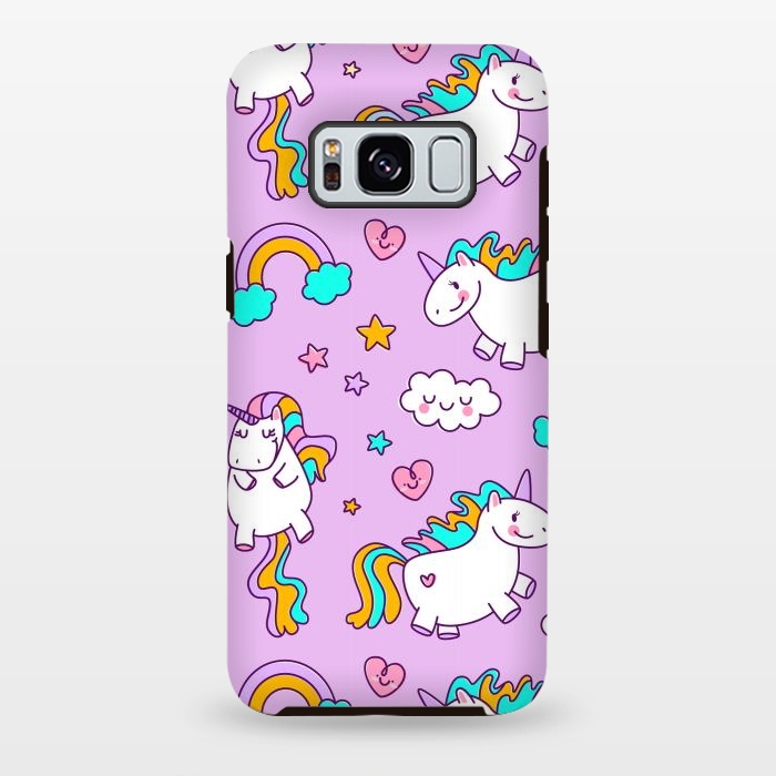 Galaxy S8 plus StrongFit Unicorns Pink Patterns by ArtsCase