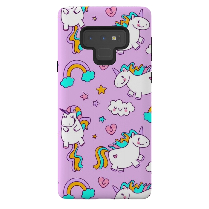 Galaxy Note 9 StrongFit Unicorns Pink Patterns by ArtsCase