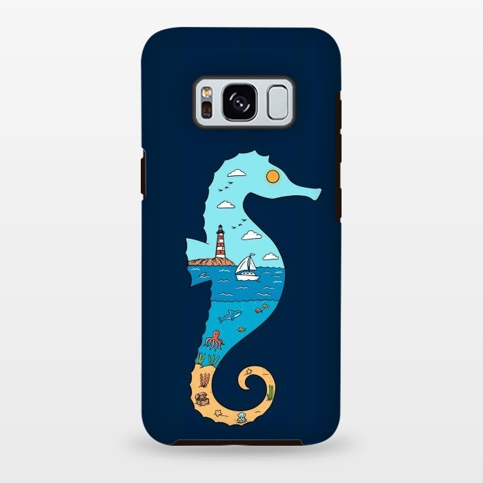 Galaxy S8 plus StrongFit SeahorseNature by Coffee Man