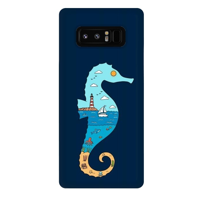 Galaxy Note 8 StrongFit SeahorseNature by Coffee Man