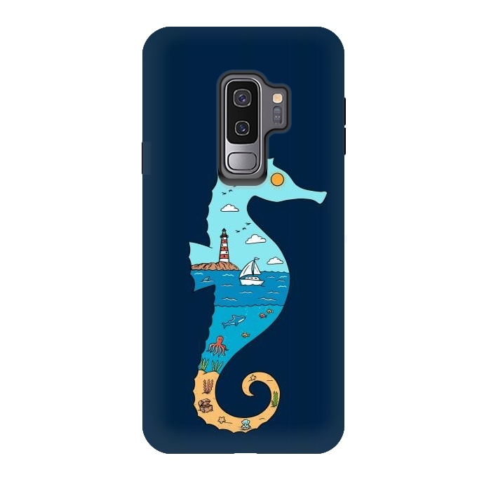 Galaxy S9 plus StrongFit SeahorseNature by Coffee Man