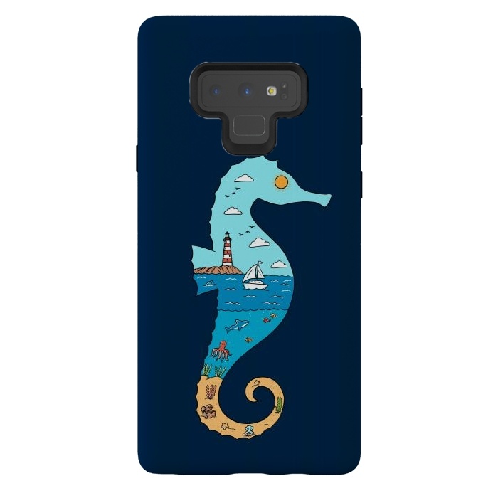 Galaxy Note 9 StrongFit SeahorseNature by Coffee Man