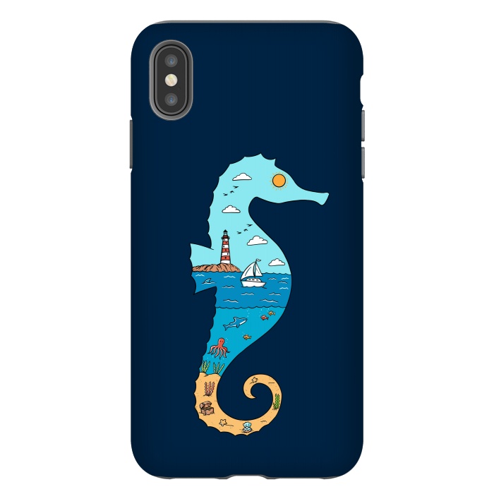 iPhone Xs Max StrongFit SeahorseNature by Coffee Man