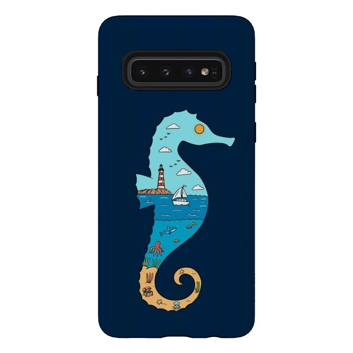 Galaxy S10 StrongFit SeahorseNature by Coffee Man