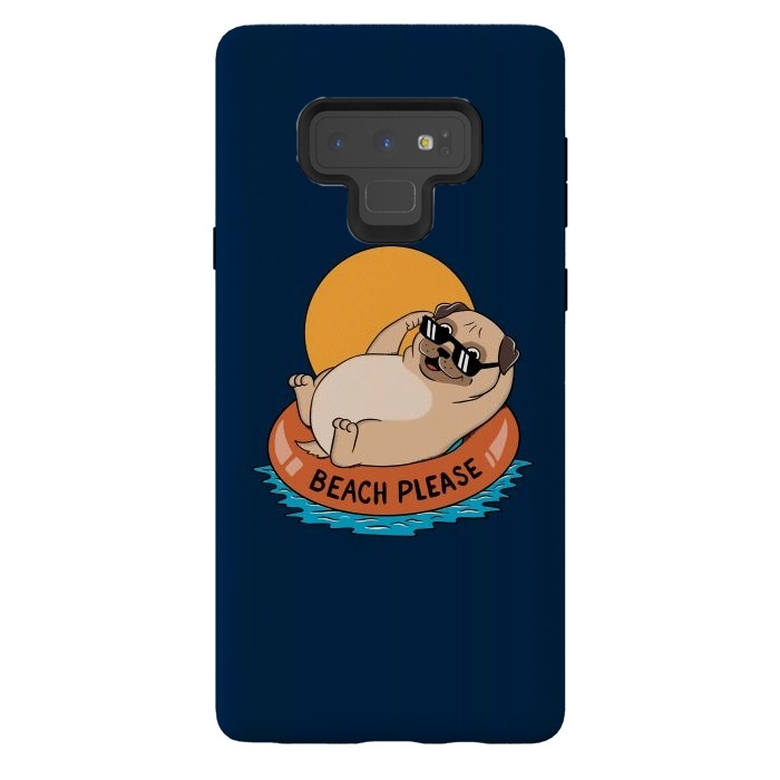 Galaxy Note 9 StrongFit Beach Please Blue by Coffee Man
