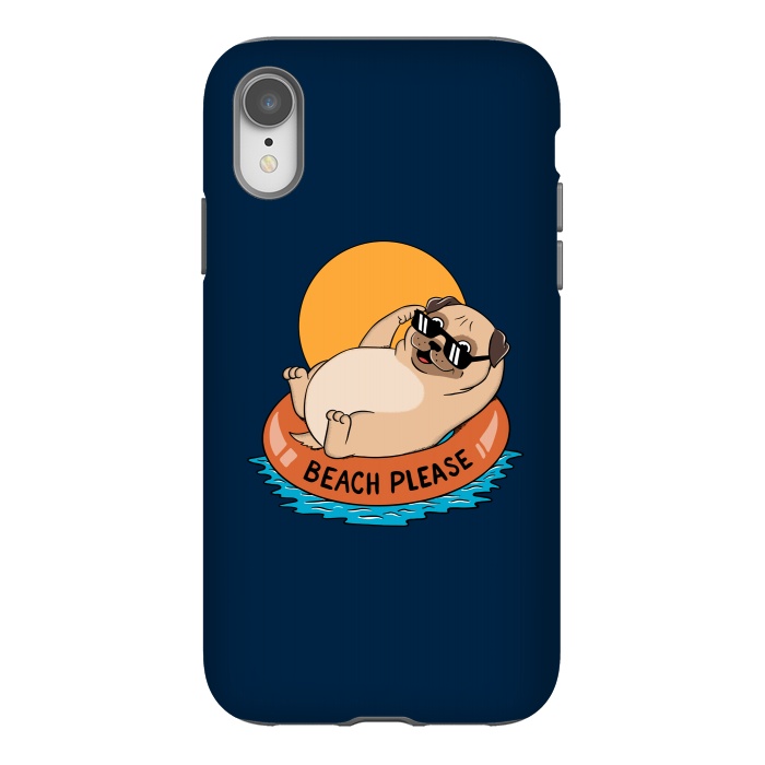 iPhone Xr StrongFit Beach Please Blue by Coffee Man