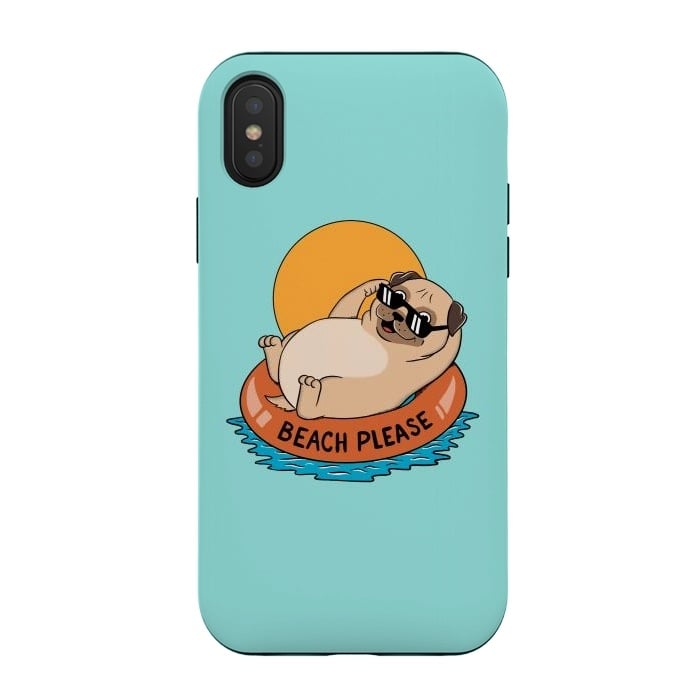 iPhone Xs / X StrongFit Beach Please by Coffee Man