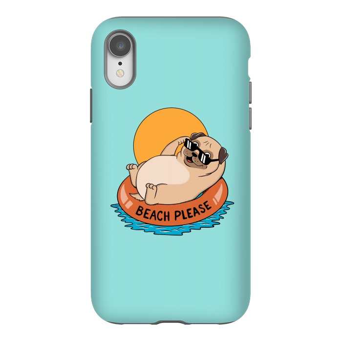 iPhone Xr StrongFit Beach Please by Coffee Man