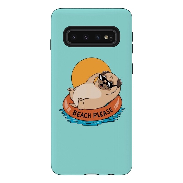 Galaxy S10 StrongFit Beach Please by Coffee Man