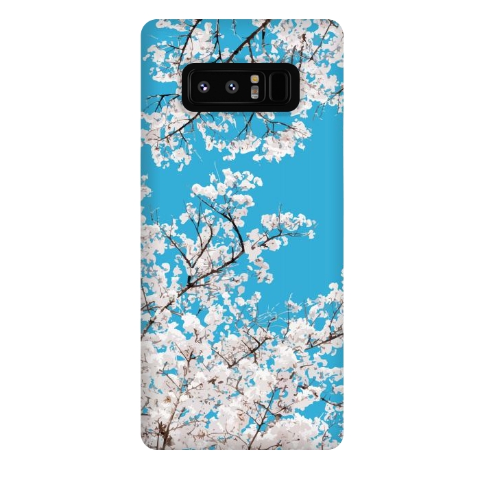 Galaxy Note 8 StrongFit White Blossom by Uma Prabhakar Gokhale
