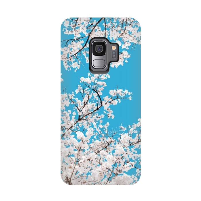 Galaxy S9 StrongFit White Blossom by Uma Prabhakar Gokhale