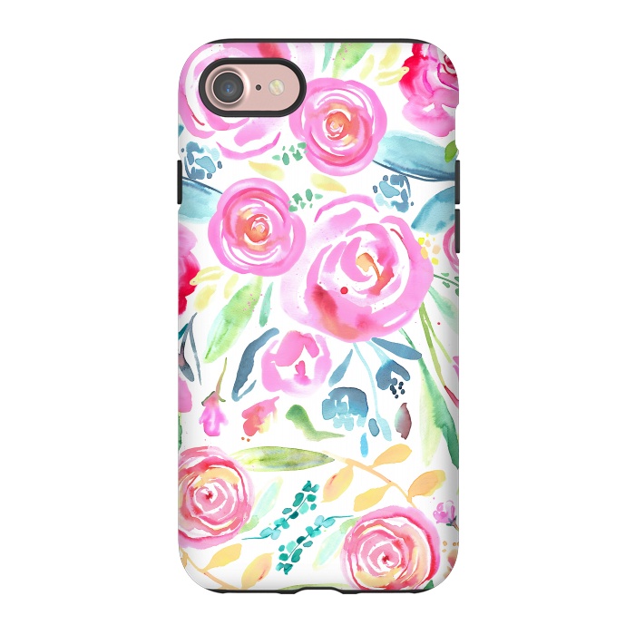 iPhone 7 StrongFit Spring Days Pastel Roses by Ninola Design
