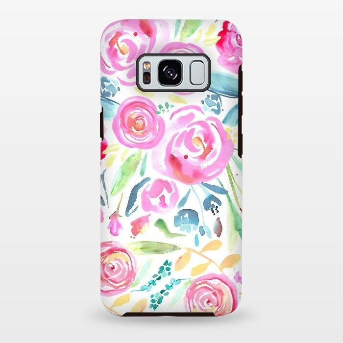 Galaxy S8 plus StrongFit Spring Days Pastel Roses by Ninola Design