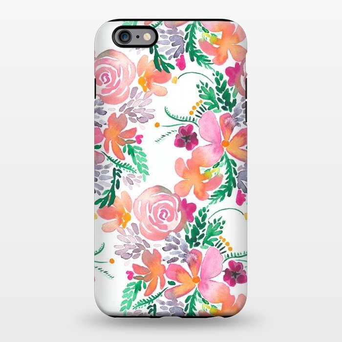 iPhone 6/6s plus StrongFit Watercolor Roses Bouquet by Ninola Design