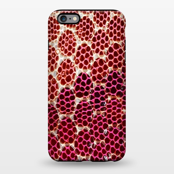 iPhone 6/6s plus StrongFit Pink Snake skin scales by Oana 