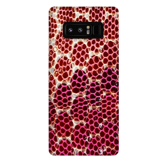 Galaxy Note 8 StrongFit Pink Snake skin scales by Oana 