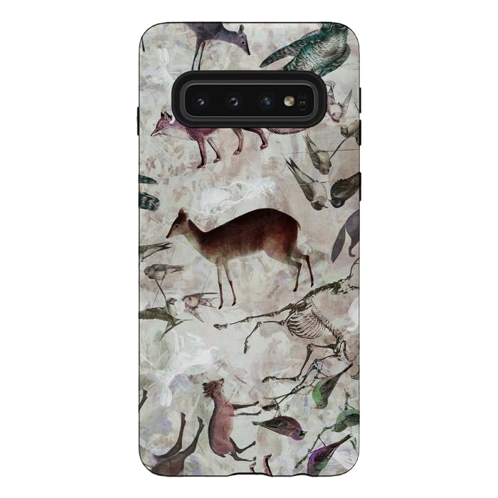 Galaxy S10 StrongFit Woodland animals by Oana 