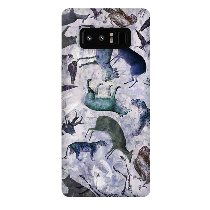 Galaxy Note 8 StrongFit Animal kingdom illustrative pattern by Oana 