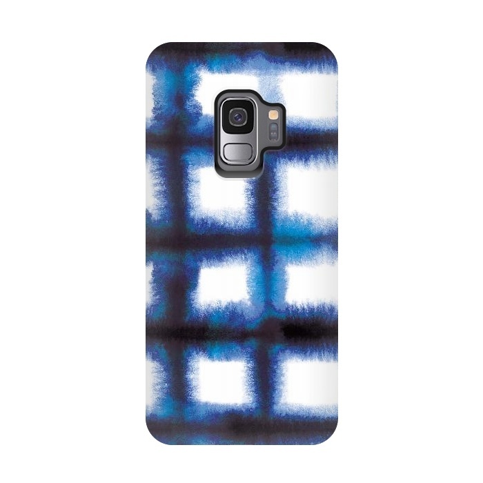 Galaxy S9 StrongFit Shibori Indigo by Ninola Design