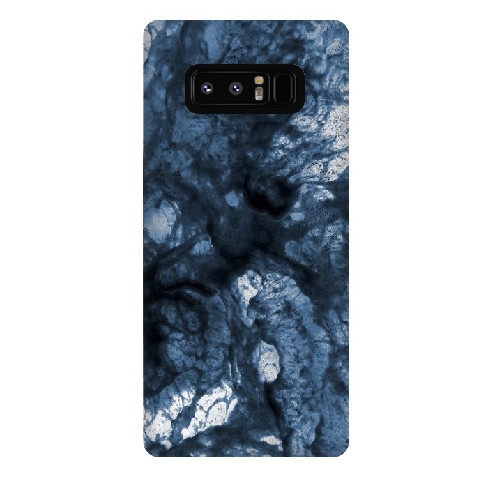 Galaxy Note 8 StrongFit Abstract Indigo Smoke Marble by Ninola Design