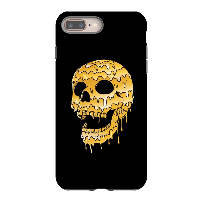 iPhone 7 plus StrongFit Gold Skull by Coffee Man