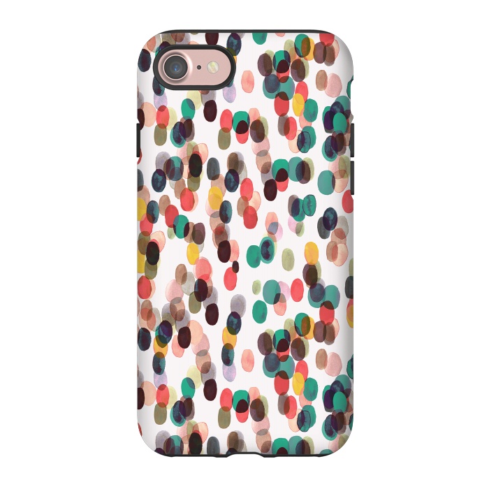 iPhone 7 StrongFit Relaxing Tropical Colorful Dots by Ninola Design