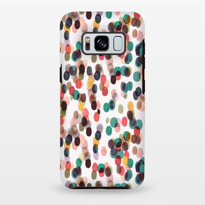 Galaxy S8 plus StrongFit Relaxing Tropical Colorful Dots by Ninola Design