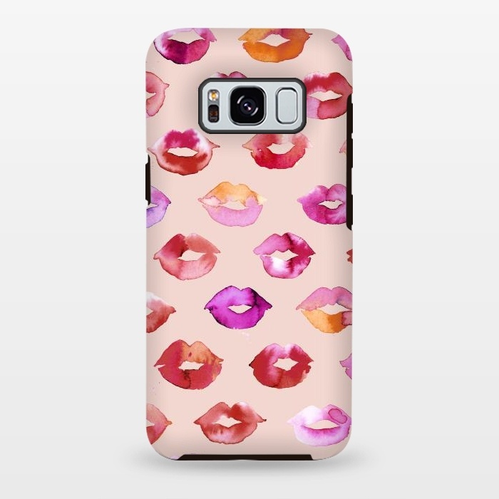 Galaxy S8 plus StrongFit Sweet Kisses Lips by Ninola Design