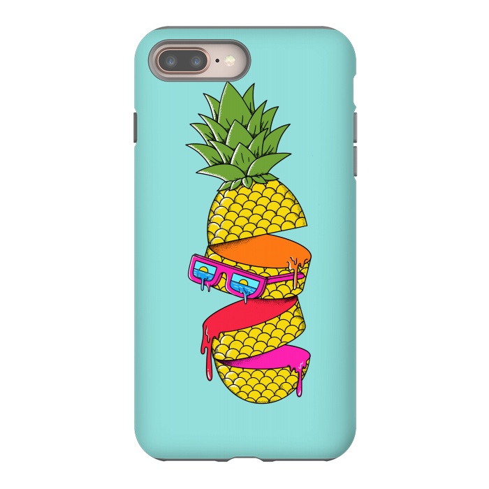 iPhone 7 plus StrongFit Pineapple Colors by Coffee Man