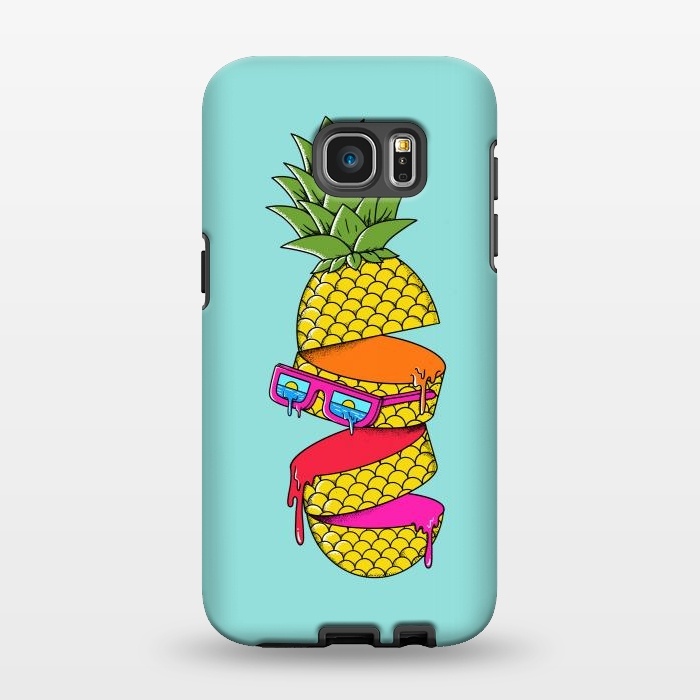 Galaxy S7 EDGE StrongFit Pineapple Colors by Coffee Man