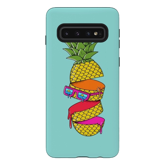 Galaxy S10 StrongFit Pineapple Colors by Coffee Man