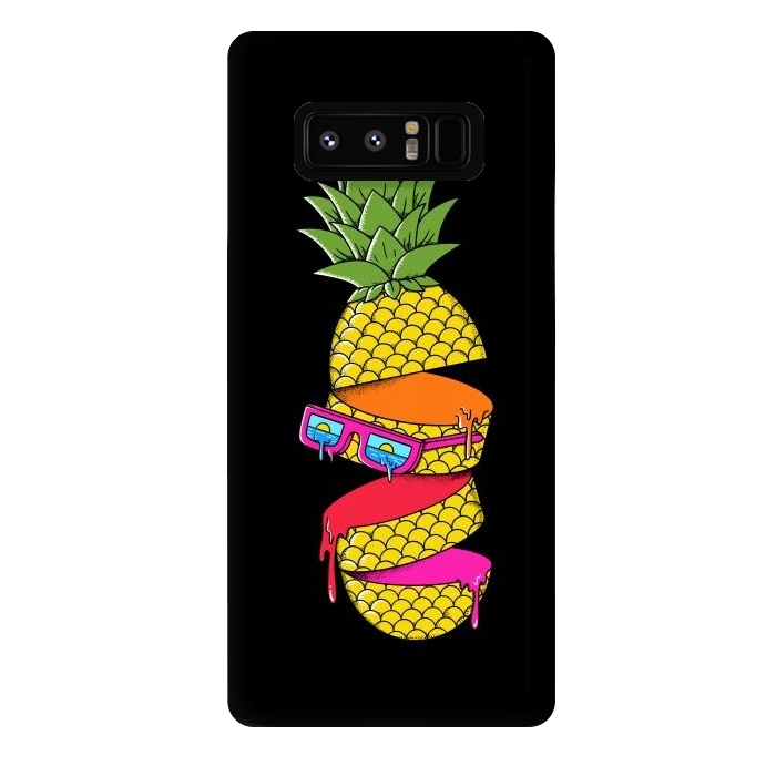 Galaxy Note 8 StrongFit Pineapple colors Black by Coffee Man