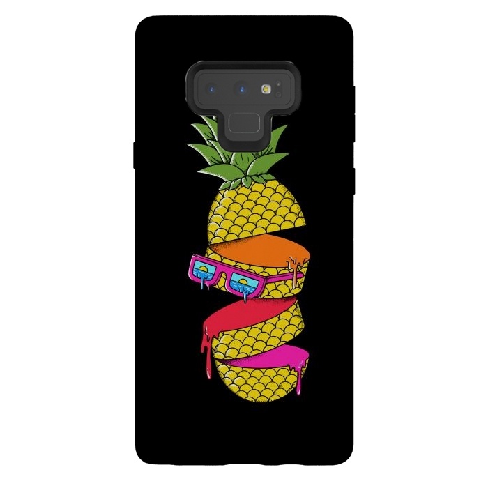 Galaxy Note 9 StrongFit Pineapple colors Black by Coffee Man