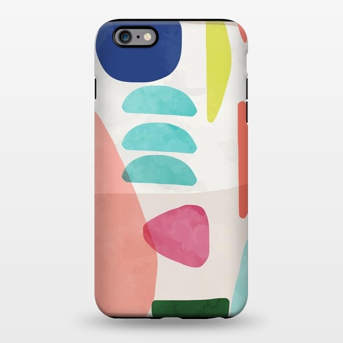 iPhone 6/6s plus StrongFit Organic Bold Shapes Watercolor by Ninola Design
