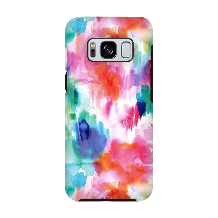 Galaxy S8 StrongFit Painterly Tropical Texture by Ninola Design