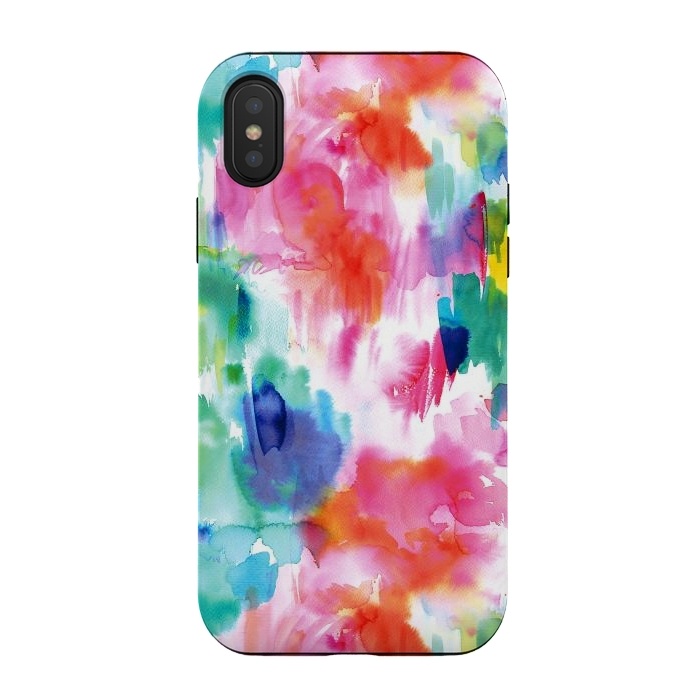 iPhone Xs / X StrongFit Painterly Tropical Texture by Ninola Design