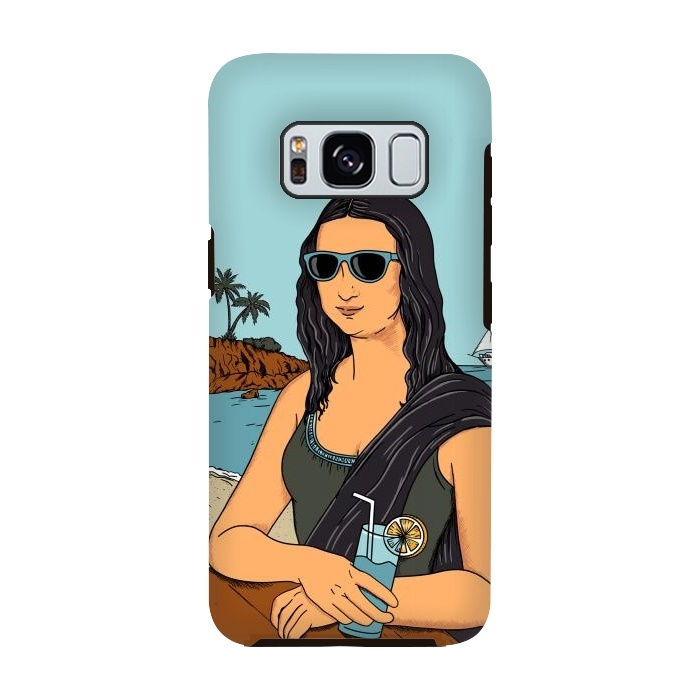 Galaxy S8 StrongFit Mona Lisa Beach by Coffee Man
