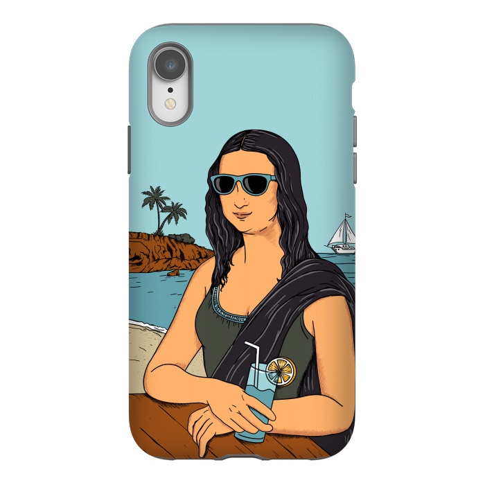 iPhone Xr StrongFit Mona Lisa Beach by Coffee Man