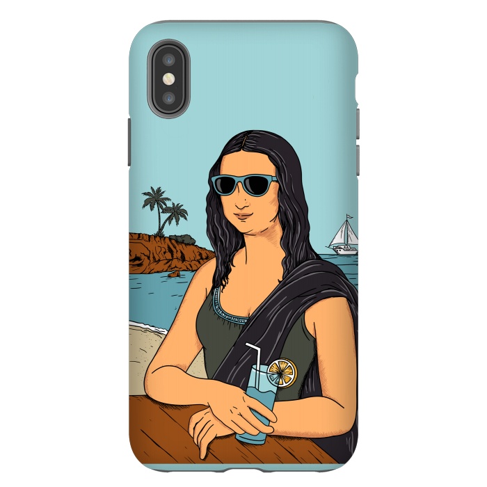 iPhone Xs Max StrongFit Mona Lisa Beach by Coffee Man