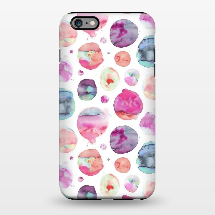 iPhone 6/6s plus StrongFit Big Watery Planet Dots by Ninola Design