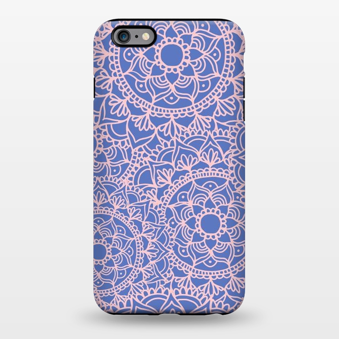 iPhone 6/6s plus StrongFit Pink and Mauve Mandala Pattern by Julie Erin Designs