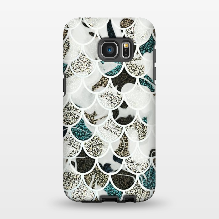 Galaxy S7 EDGE StrongFit Marble mermaid by Jms