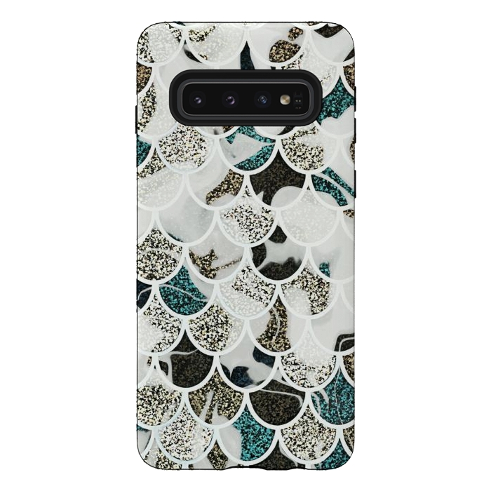 Galaxy S10 StrongFit Marble mermaid by Jms