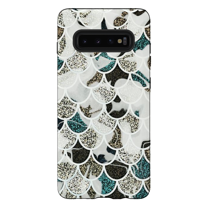 Galaxy S10 plus StrongFit Marble mermaid by Jms