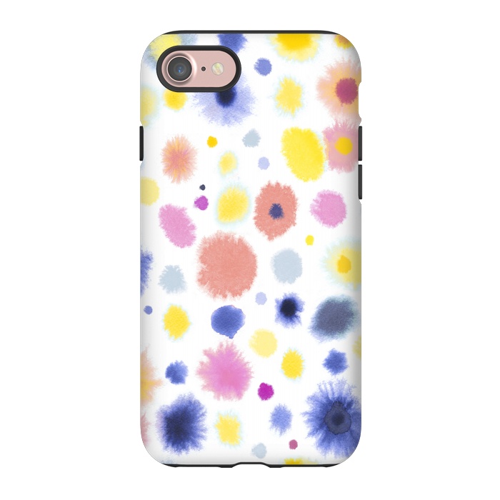 iPhone 7 StrongFit Soft Watercolor Dots by Ninola Design